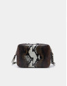 Embossed snakeskin Taylor shoulder bag