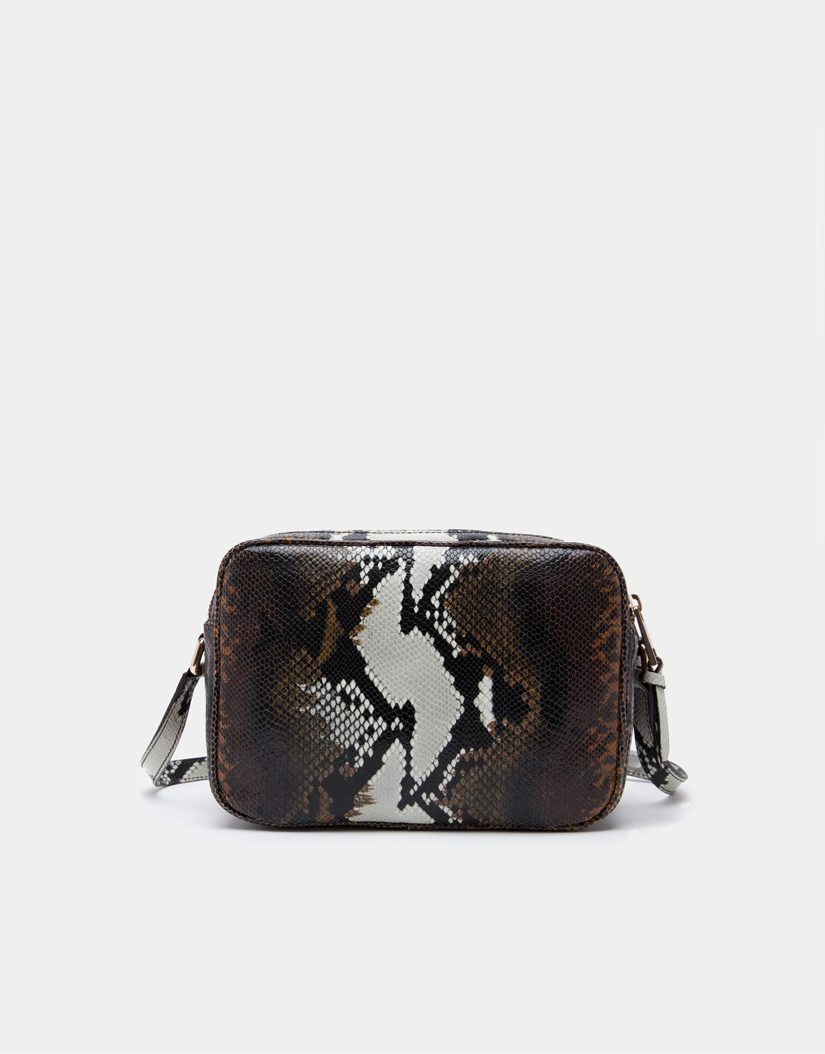 Embossed snakeskin Taylor shoulder bag