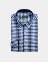 Blue checked sport shirt