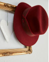 Burgundy Borsellino hat