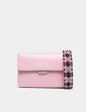 Pink Joyce bag with embroidered handle