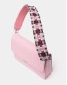 Pink Joyce bag with embroidered handle