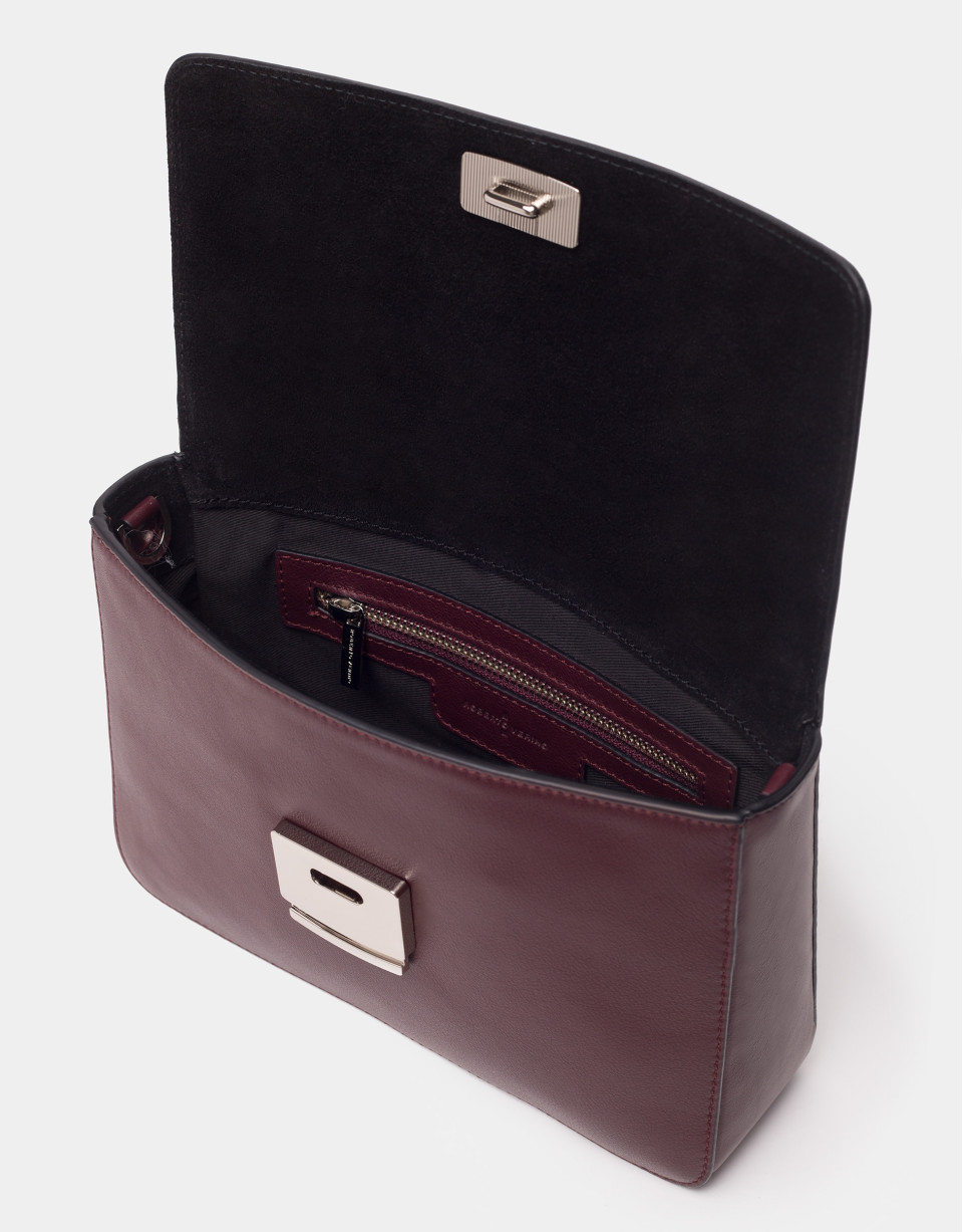 Bolso Joyce asa bordada rojo