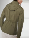 Khaki parka with four pockets