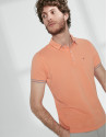 Polo piqué algodón naranja