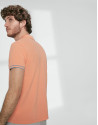 Polo piqué algodón naranja