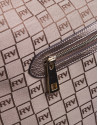 LAURA Hobo: en jaquard RV y piel en bronce