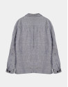 Light blue colored linen Safari jacket
