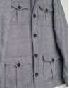 Light blue colored linen Safari jacket