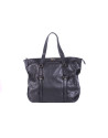 EDWARD NEGRO: Shopping en piel lisa