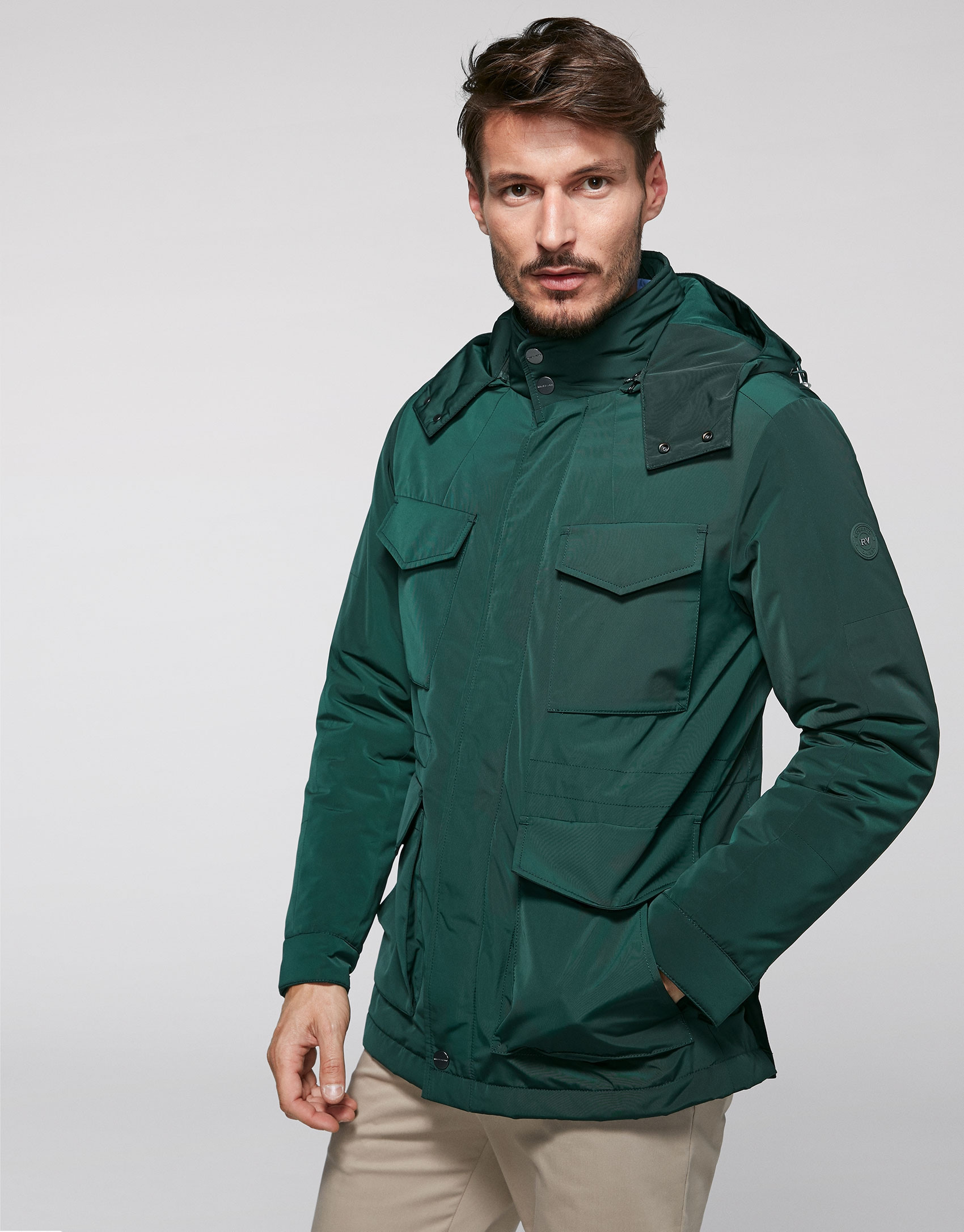 Parka técnica caqui