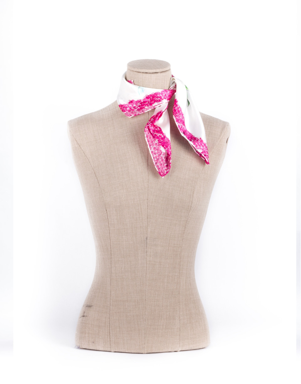 Fuchsia logo scarf 