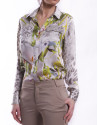 Long sleeve silk shirt 