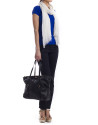 EDWARD NEGRO: Shopping en piel lisa