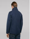 Navy blue light tech fabric jogging jacket 