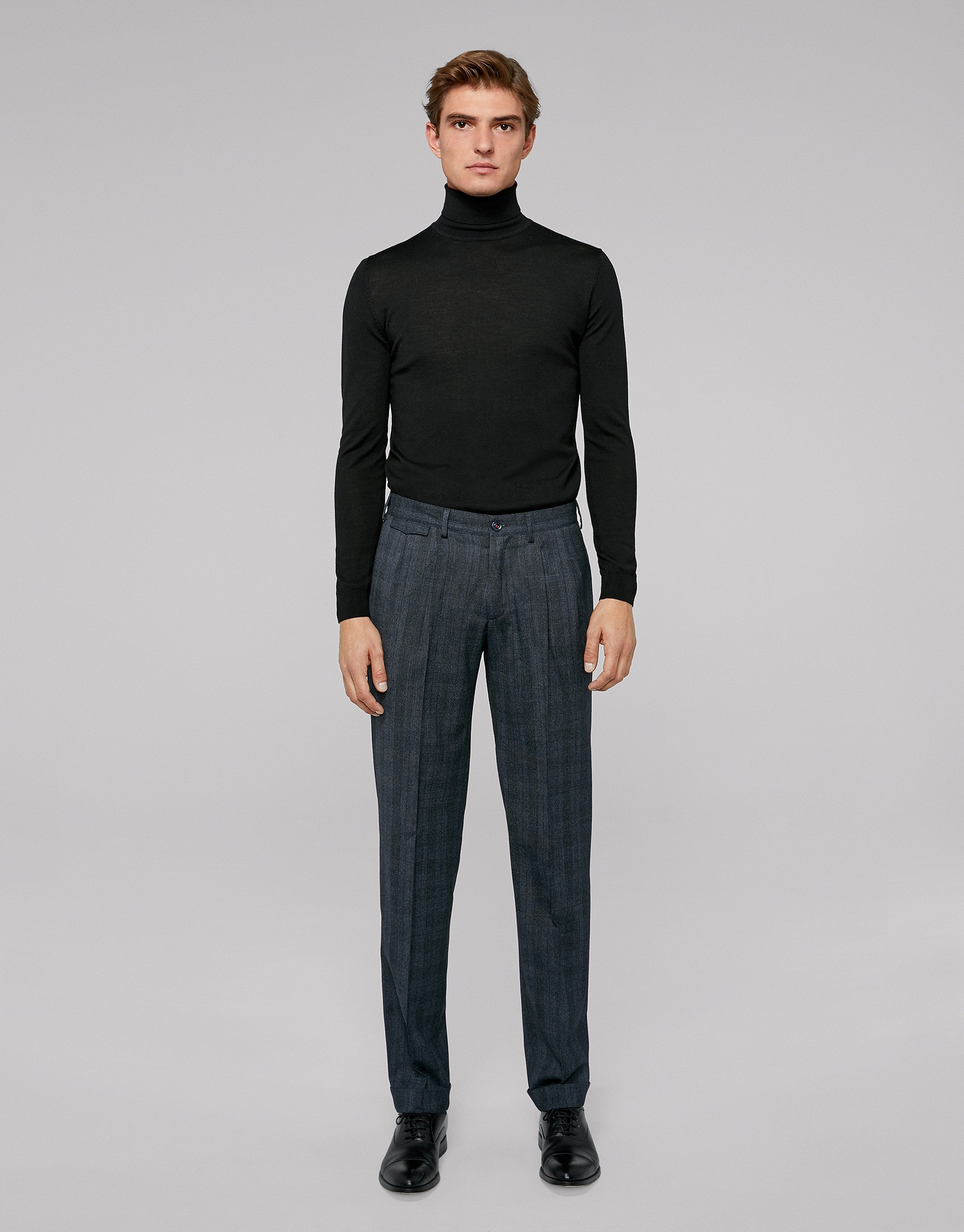 Pantalón cuadros azul oscuro