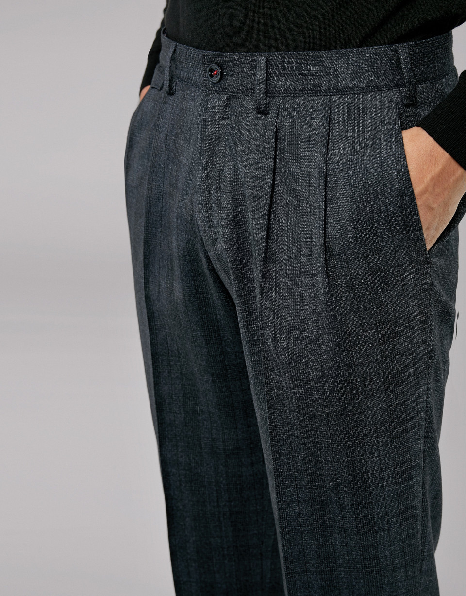 Pantalón cuadros azul oscuro