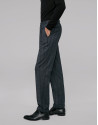 Dark blue checked pants