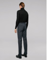 Dark blue checked pants
