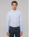 Camisa sport estampado corbatero azules