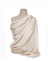 Foulard doble capa en tonos beige