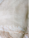 Double-faced scarf in beige tones