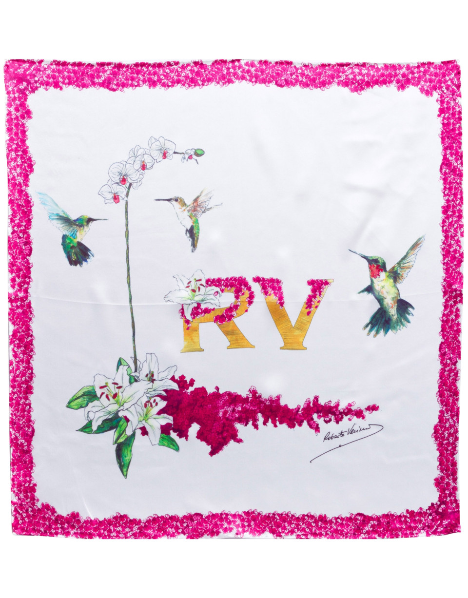 Fuchsia logo scarf 