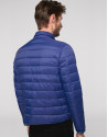 Deep blue, quilted short windbreaker