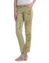 Stretch pants print animal