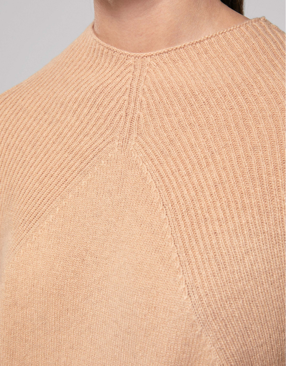 Hazel sweater with ribbed shoulders