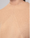 Hazel sweater with ribbed shoulders