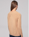 Hazel sweater with ribbed shoulders