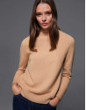 Hazel sweater with ribbed shoulders