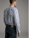 Camisa sport rayas azul oscuro/blanco - Hombre | Roberto Verino
