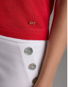 Red sweater with dropped sleeves - Woman | Roberto Verino