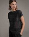 Black transparent lurex sweater - Woman | Roberto Verino