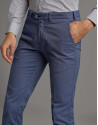 Pantalón chino estructura azul - Hombre | Roberto Verino
