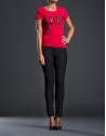 Red t-shirt with RV logo