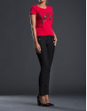 Red t-shirt with RV logo