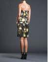 Vestido negro estampado floral