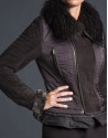 Brown two-faced jacket