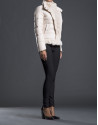 Chaqueta acolchada beige pelo