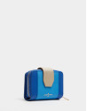 Blue saffiano leather wallet - AW2020 | Roberto Verino