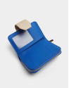 Blue saffiano leather wallet - AW2020 | Roberto Verino