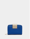 Blue saffiano leather wallet - AW2020 | Roberto Verino