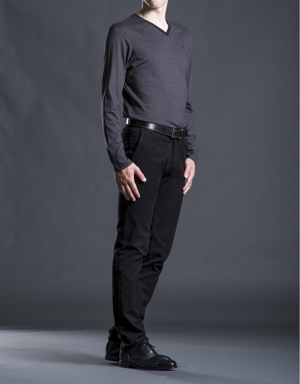 Camiseta rayas negro
