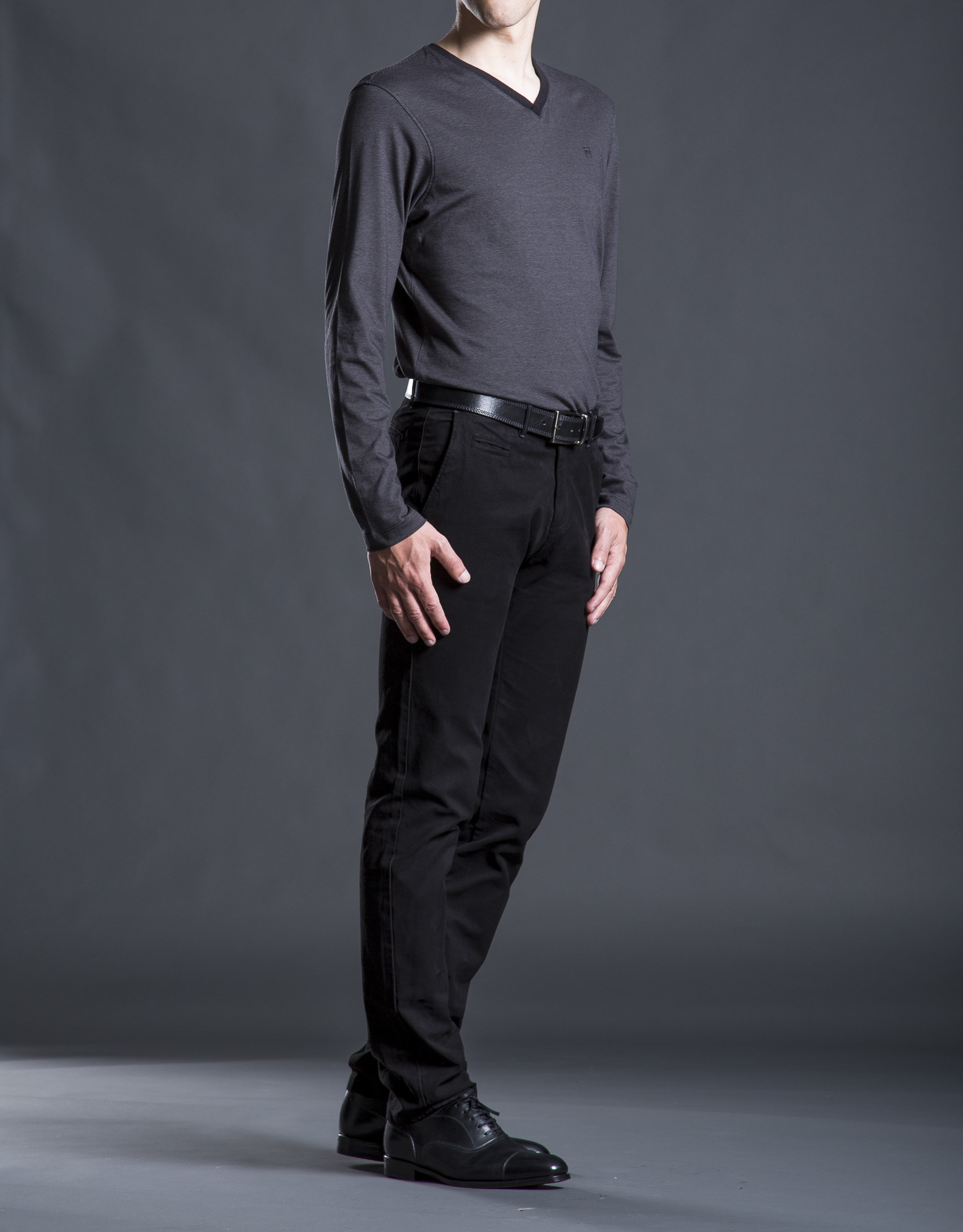 Camiseta rayas negro