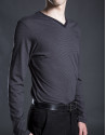 Camiseta rayas negro