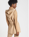 Abrigo acolchado beige con chaleco interior | Roberto Verino