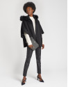 Black wool cape coat - OI20 - % - SS2021 | Roberto Verino